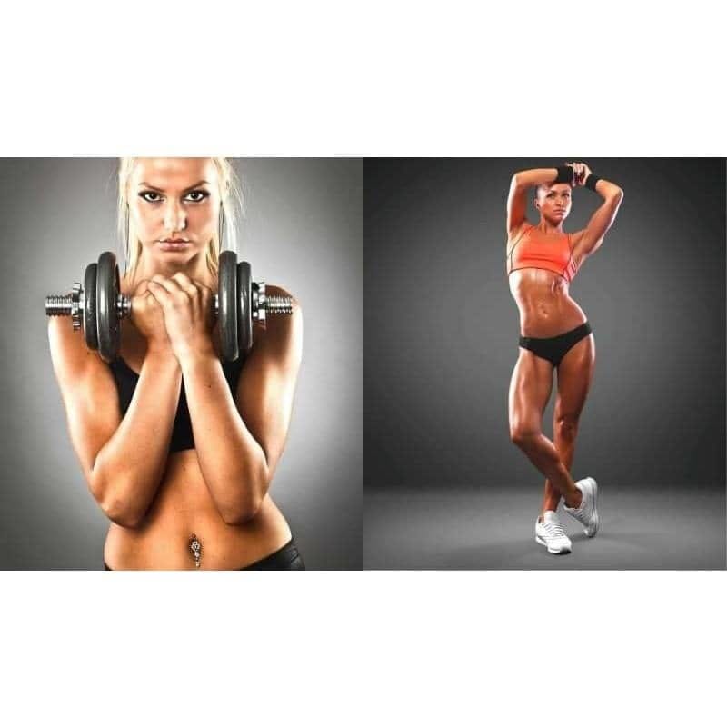 superbe-femme-fitness-posing-dumbell-chaussure-brassiere-le-box-du-fitness