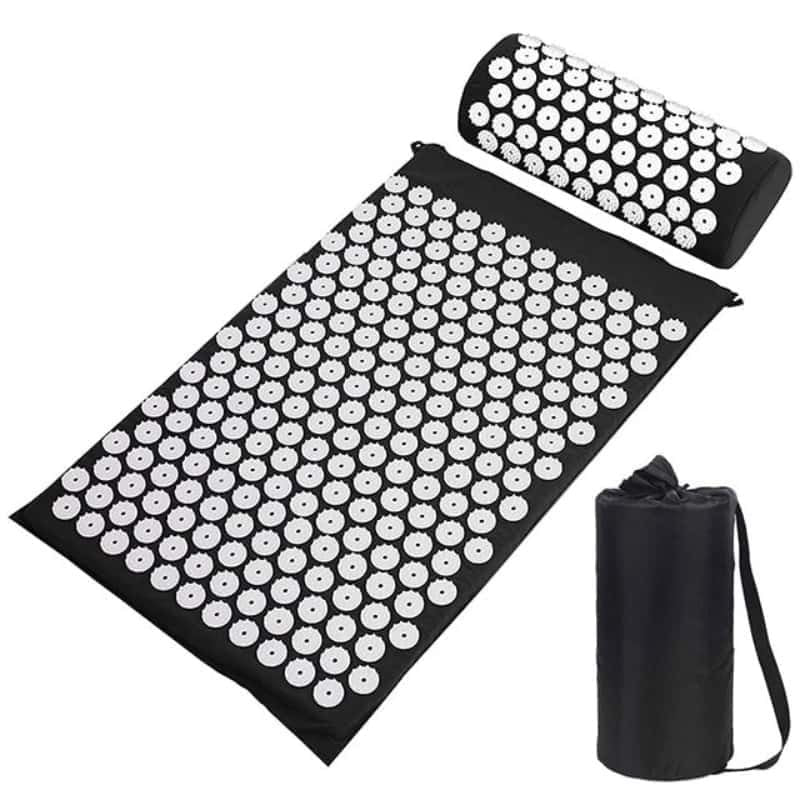 Tapis D Acupression En Lotus Noir Le Box du Fitness