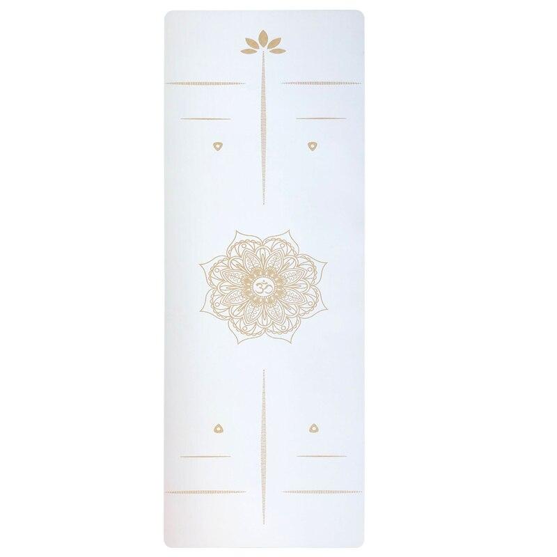 Tapis Pour Le Yoga Line Mats Blanc