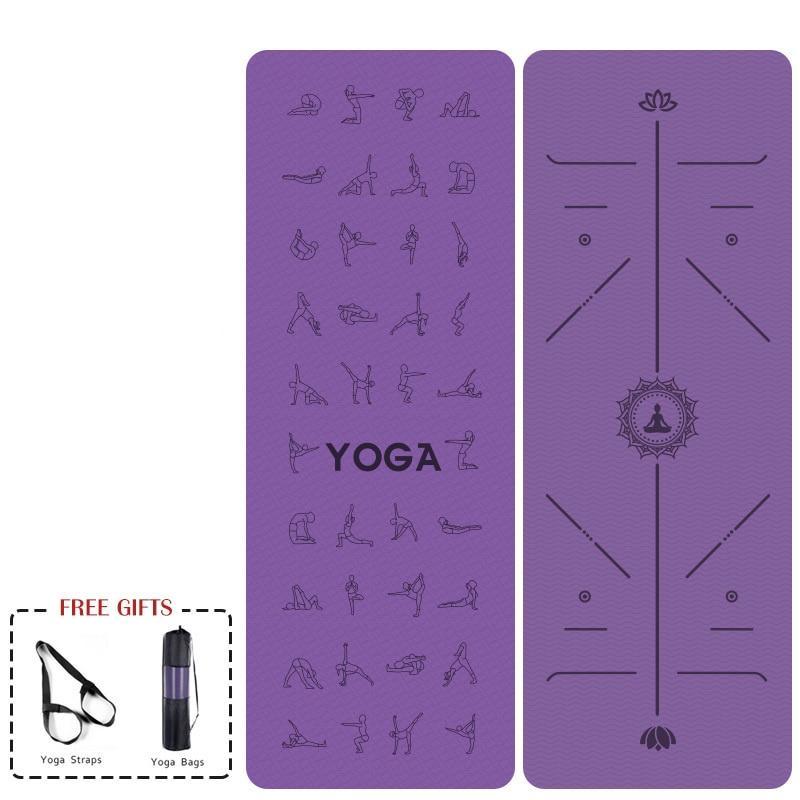 Tapis de Yoga double Face Violet