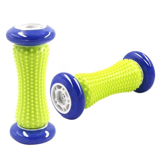 BIEN ETRE FITNESS - ROULEAU MASSANT FLUO ROUE BLEU