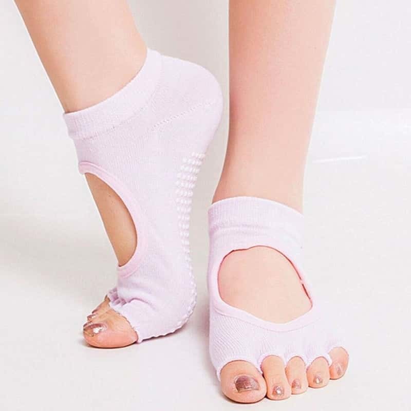 CHAUSSETTE - ANTIDÉRAPANTE MITAINE POUR COURS DE PILATES