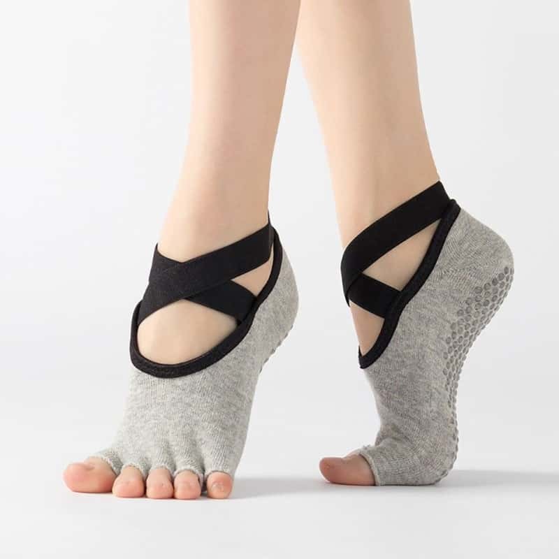 CHAUSSETTE - ANTIDÉRAPANTE MITAINE POUR COURS DE PILATES