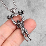 FITNESS NECKLACE - BODYBUILDER MILITARY PRESS - Vignette | LE BOX DU FITNESS®