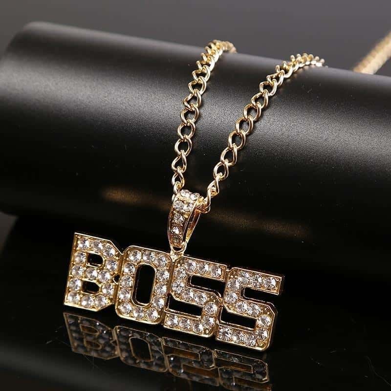 COLLIER FITNESS - BOSS HIP HOP EN ZINC