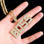 FITNESS NECKLACE - “BOSS” HIP HOP IN ZINC - Vignette | LE BOX DU FITNESS®