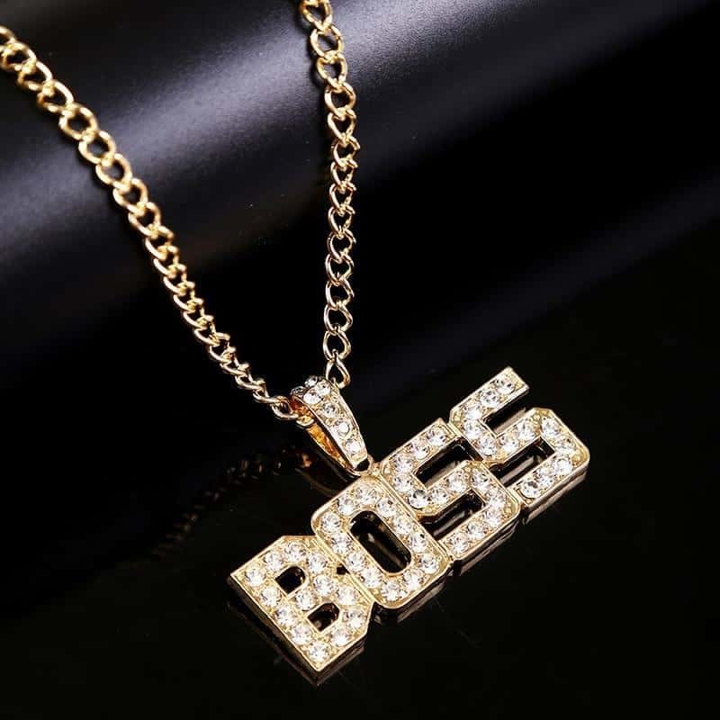 COLLIER FITNESS - BOSS HIP HOP EN ZINC