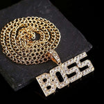 FITNESS NECKLACE - “BOSS” HIP HOP IN ZINC - Vignette | LE BOX DU FITNESS®