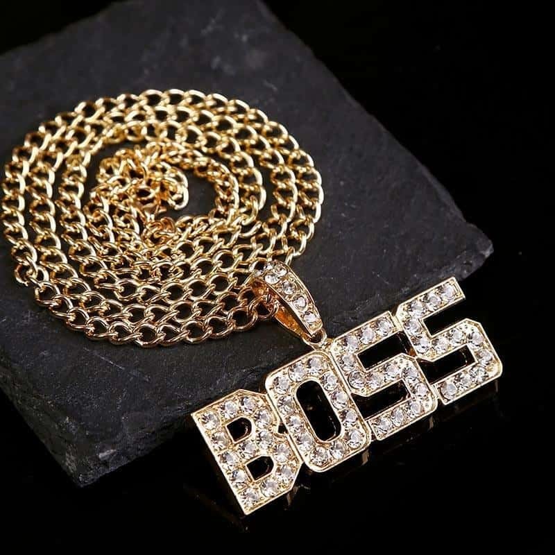 COLLIER FITNESS - BOSS HIP HOP EN ZINC