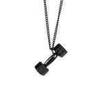 COLLIER FITNESS - CHAINE AVEC PENDENTIF HALTÈRE OR 60CM - Vignette | LE BOX DU FITNESS®