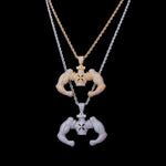 COLLIER FITNESS - CULTURISTE POSING PECTORAUX - Vignette | LE BOX DU FITNESS®