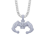 FITNESS NECKLACE - BODYBUILDER POSING PECTORALS - Vignette | LE BOX DU FITNESS®