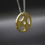 FITNESS NECKLACE - TRENDY GOLD OLYMPIC DISC - Vignette | LE BOX DU FITNESS®