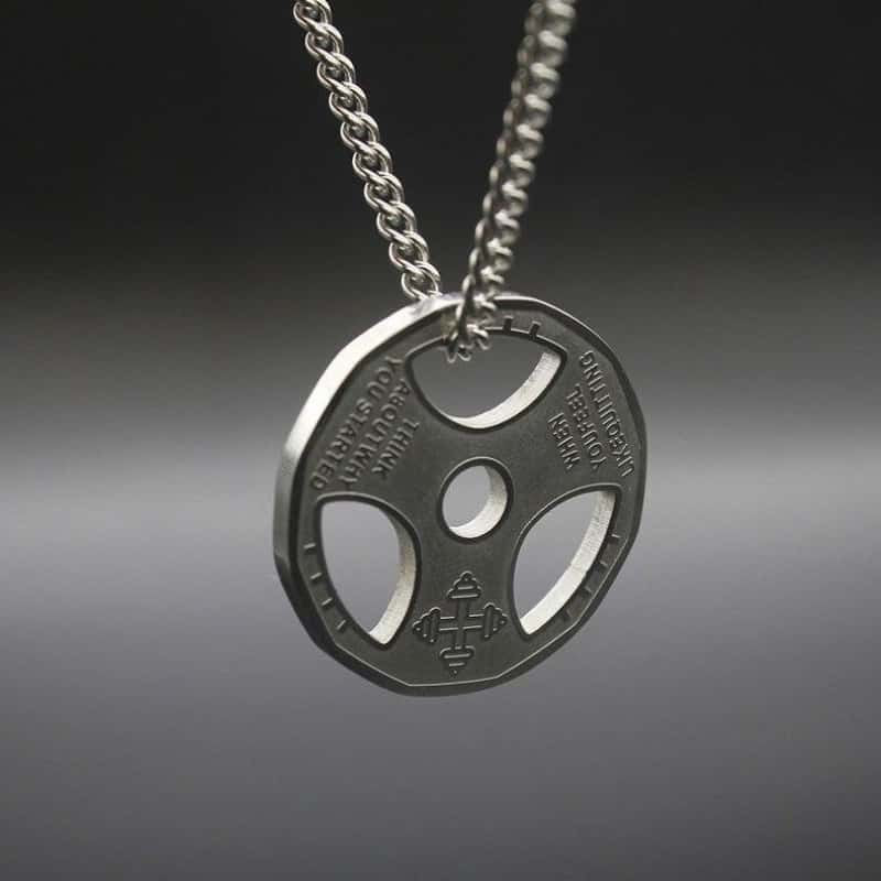 COLLIER FITNESS - DISQUE OLYMPIQUE OR TRENDY