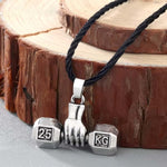 FITNESS NECKLACE - IRON FIST WITH TRENDY DUMBBELL - Vignette | LE BOX DU FITNESS®