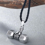 FITNESS NECKLACE - IRON FIST WITH TRENDY DUMBBELL - Vignette | LE BOX DU FITNESS®