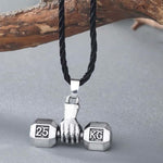 FITNESS NECKLACE - IRON FIST WITH TRENDY DUMBBELL - Vignette | LE BOX DU FITNESS®