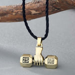 FITNESS NECKLACE - IRON FIST WITH TRENDY DUMBBELL - Vignette | LE BOX DU FITNESS®