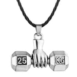 FITNESS NECKLACE - IRON FIST WITH TRENDY DUMBBELL - Vignette | LE BOX DU FITNESS®