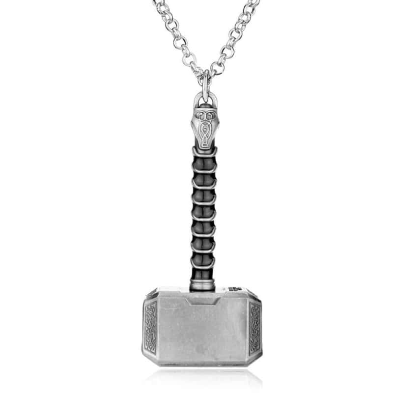 COLLIER FITNESS - MARTEAU DE THOR EN ZINC