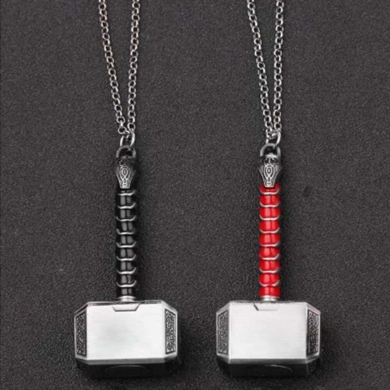 COLLIER FITNESS - MARTEAU DE THOR EN ZINC