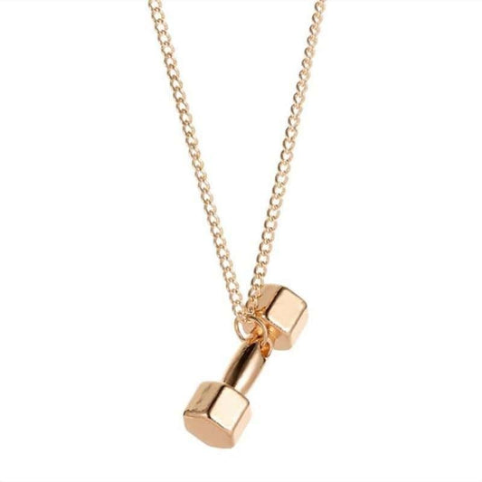 COLLIER FITNESS - PENDENTIF DUMBBELL FEMME