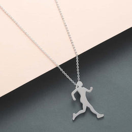 COLLIER FITNESS - PENDENTIF RUNNER JOGGER