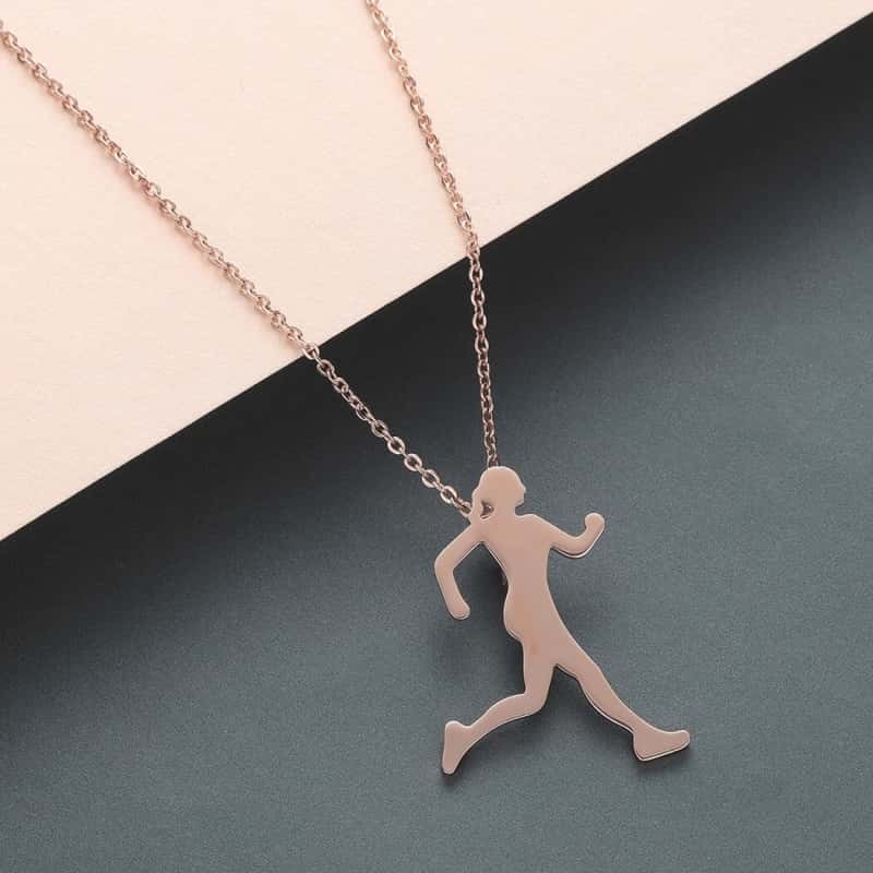 COLLIER FITNESS - PENDENTIF RUNNER JOGGER