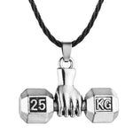 FITNESS NECKLACE - STAINLESS STEEL DUMBBELL FIST - Vignette | LE BOX DU FITNESS®