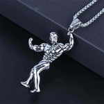 FITNESS NECKLACE - POSING ARNOLD BUILDING TWIST - Vignette | LE BOX DU FITNESS®