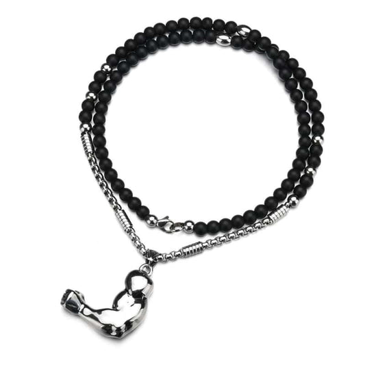 COLLIER FITNESS - TRENDY EN METAL MAXMOON