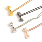 FITNESS NECKLACE - WORKOUT DUMBBELL METAL - Vignette | LE BOX DU FITNESS®