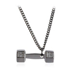 FITNESS NECKLACE - WORKOUT DUMBBELL METAL - Vignette | LE BOX DU FITNESS®