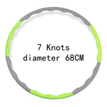 ABS EXERCISE | GREEN HULA HOOP FITNESS HOOP  - Vignette | LE BOX DU FITNESS®