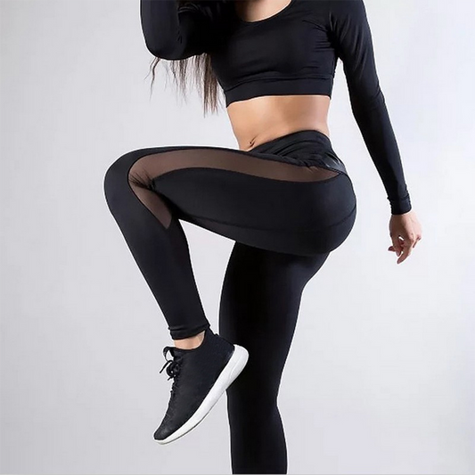 LEGGING SPORT - BANDE TRANSPARENTE RÉSISTANT