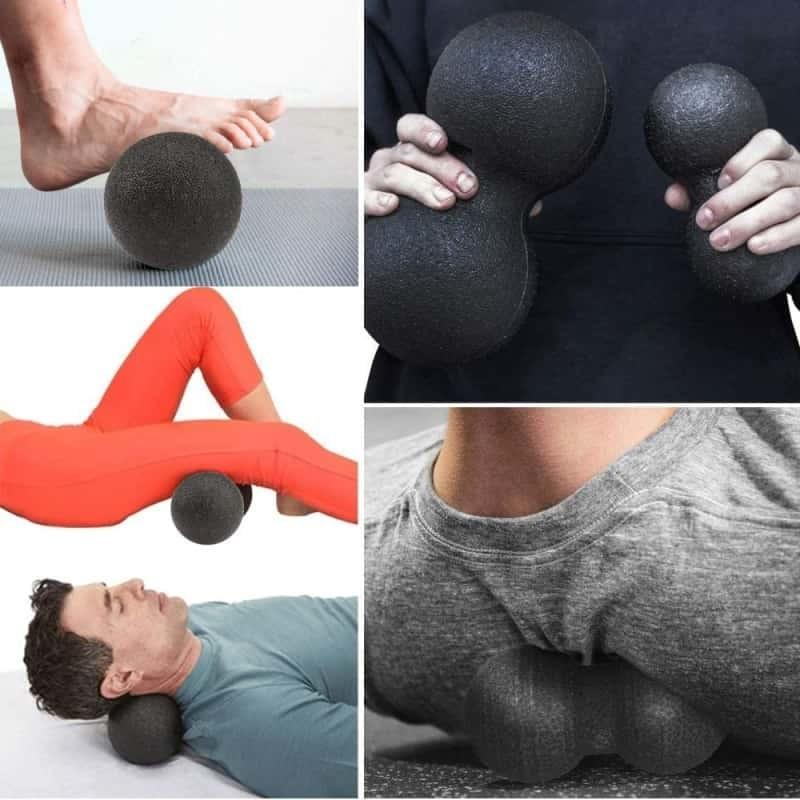 BIEN ETRE FITNESS - KIT BALLE À MASSAGE SIMPLE ET DOUBLE